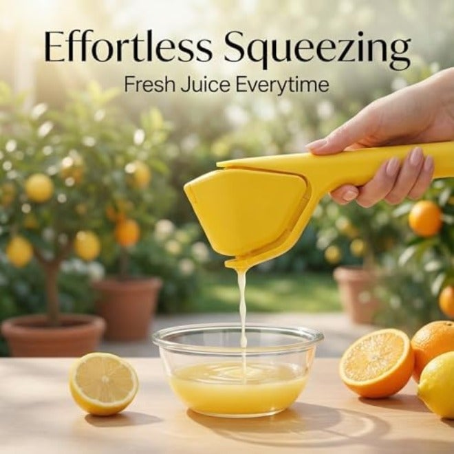Circuit Green Folding Lemon Squeezer, Manual Citrus & Lime Juicer with Built-In Strainer, Easy Two-Hand Press, Space-Saving Flat Design, Handheld Kitchen Tool (1-Pack) - Image 5