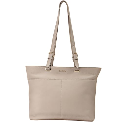 Banuce Large Capacity Leather Tote Bag for Women Shoulder Satchel Purses and Handbags Hobo Bag Grey - Image 1