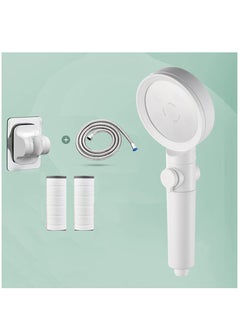 Filtered Shower Head - High-Pressure Handheld Showerhead with Hybrid Carbon Filter - Hard Water Softener for Dry - Purify Chlorine, Fluoride, Rust, and Dust