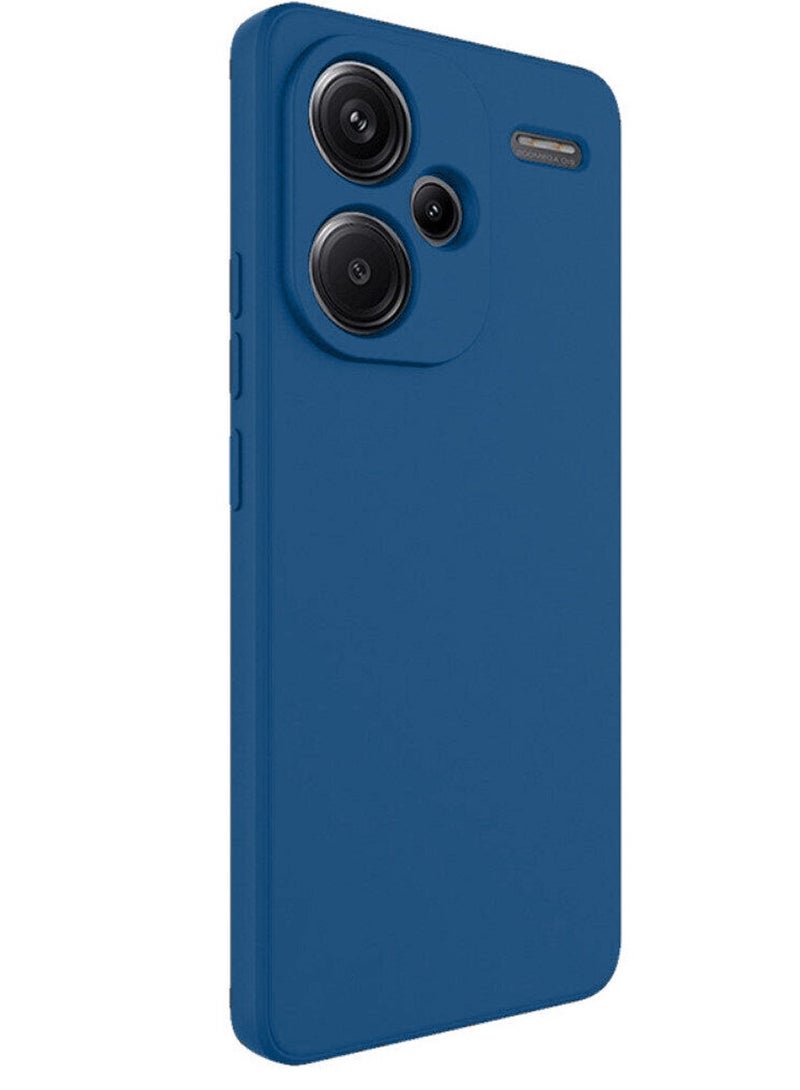 Techie غطاء خلفي أنيق من السيليكون TPU لهاتف Xiaomi Redmi Note 13 Pro Plus، تصميم نحيف، ناعم وسلس - أزرق داكن - Image 3