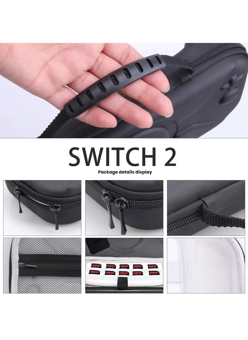 General Nintendo Switch2 Storage Case, Portable Fabric Storage Case, Wear-resistant & Waterproof, Partitioned Storage  - Image 3
