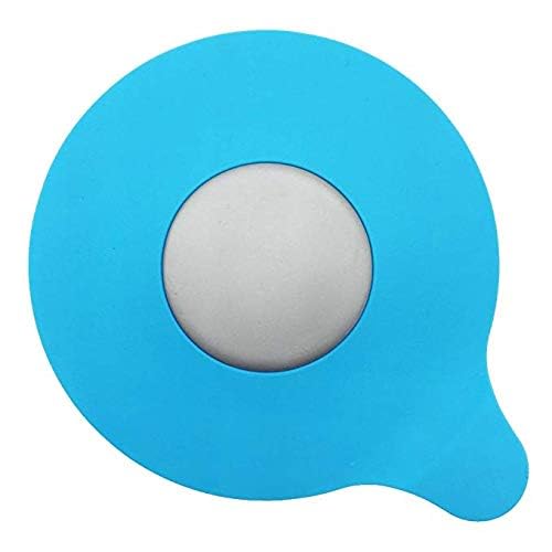 Mydio Bathtub Drain Stopper Silicone Bath Tub Drain Stopper Plug Cover,Water-Drop Design, Blue - Image 2