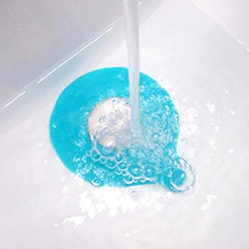 Mydio Bathtub Drain Stopper Silicone Bath Tub Drain Stopper Plug Cover,Water-Drop Design, Blue - Image 1