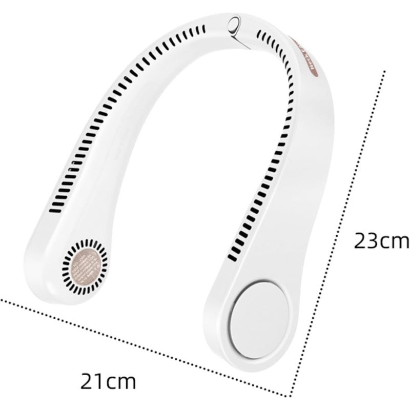 ZAMZIN Hands-Free Bladeless Neck Fan - Portable Wearable Personal Fan with Foldable Design, Long-Lasting 4000mAh Battery, 3 Speeds, USB Rechargeable - Perfect for Home, Office, Sports & Travel Comfort - Image 5