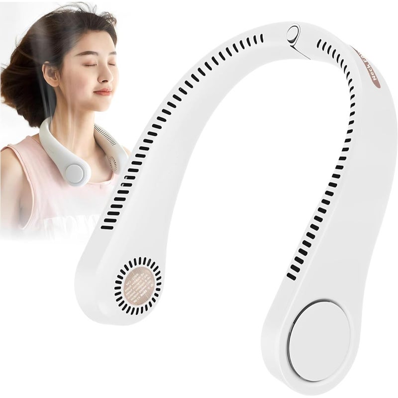 ZAMZIN Hands-Free Bladeless Neck Fan - Portable Wearable Personal Fan with Foldable Design, Long-Lasting 4000mAh Battery, 3 Speeds, USB Rechargeable - Perfect for Home, Office, Sports & Travel Comfort - Image 1