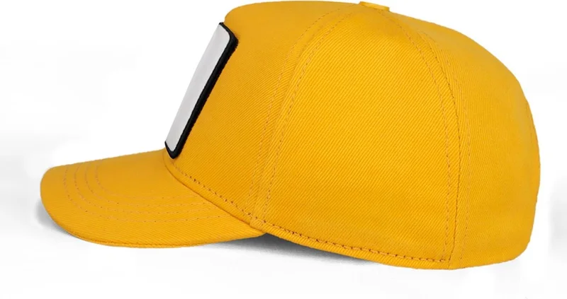 Black Börk Blackbörk V1 Baseball Kids Duck - Yellow Kids Hat (Cap) with 3 Code Logo