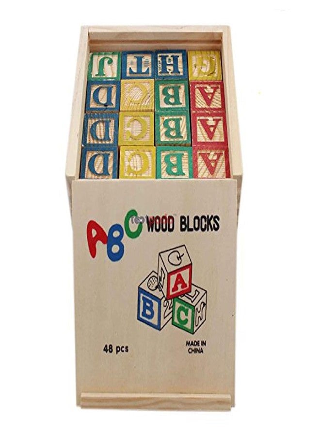 Little Mind ABCD 48 Wooden Blocks with Storage Box | Alphabet Learning Toy for Kids | Letters, Numbers & Pictures Educational Blocks | Preschool & Montessori Toy for Toddlers (Ages 2–6 Years) - Image 2