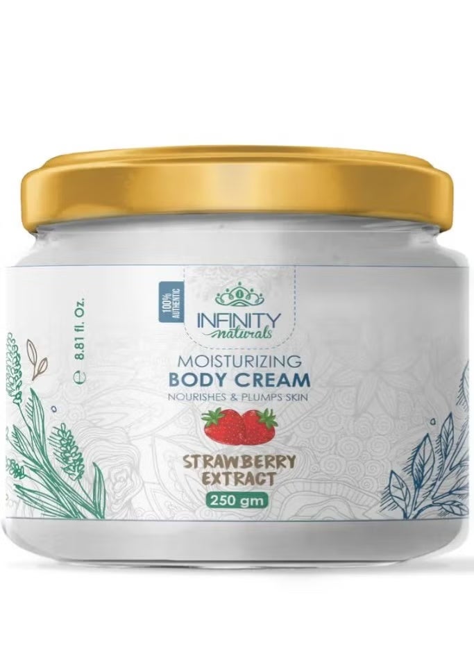 إينفينيتي إنفينيتي ناتشورالز كريم مرطب للجسم بخلاصة الفراولة 250 جم
