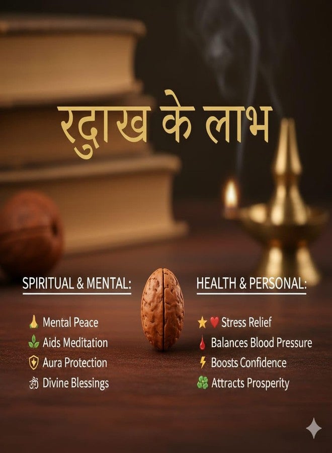SAINTIMO ® 1 Mukhi Rudraksha Original Certified Nepali Beautiful Moon Kaju Shape Excellent One Face Rudraksha with SQ Lab Test Report Ekmukhi Rudraksh Rudraksha Beads - Image 3