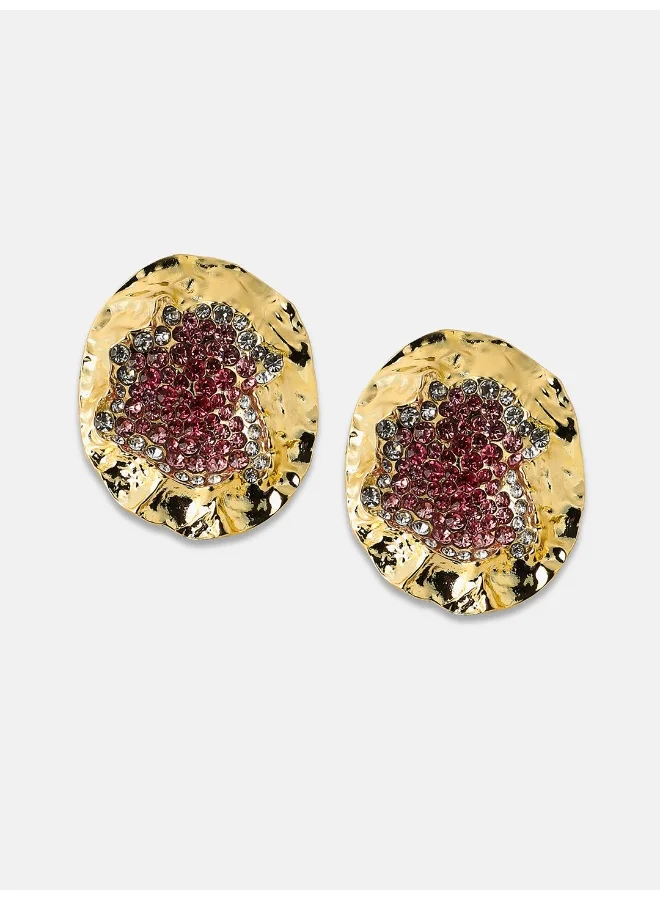 SOHI Lilypad Artificial Drop Earring Jewellery