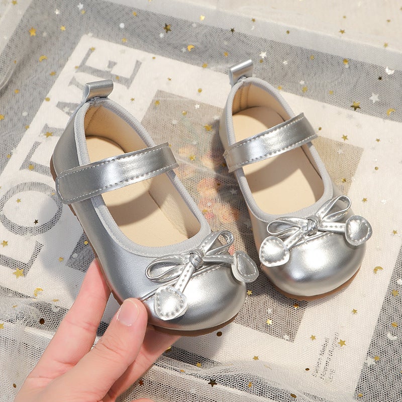 Girls'' Shoes 2026 Summer New Korean Style Baby Princess Non-Slip Soft Sole Breathable Toddler Leather Shoes Toddler Shoes - Image 1