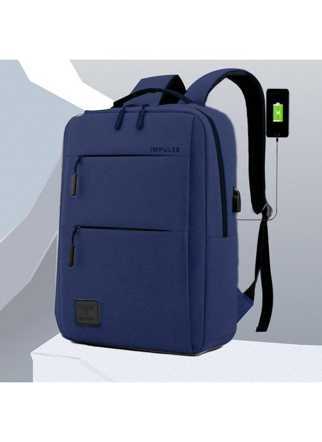 Impulse Impulse EmpowerElite 25L Unisex Water Resistant Travel Laptop Backpack with USB Charging Port/Office Bag/School Bag/College Bag/Business Bag Fits Up to 16 Inch Laptop with 1 Year Warranty (Blue)  - Image 2