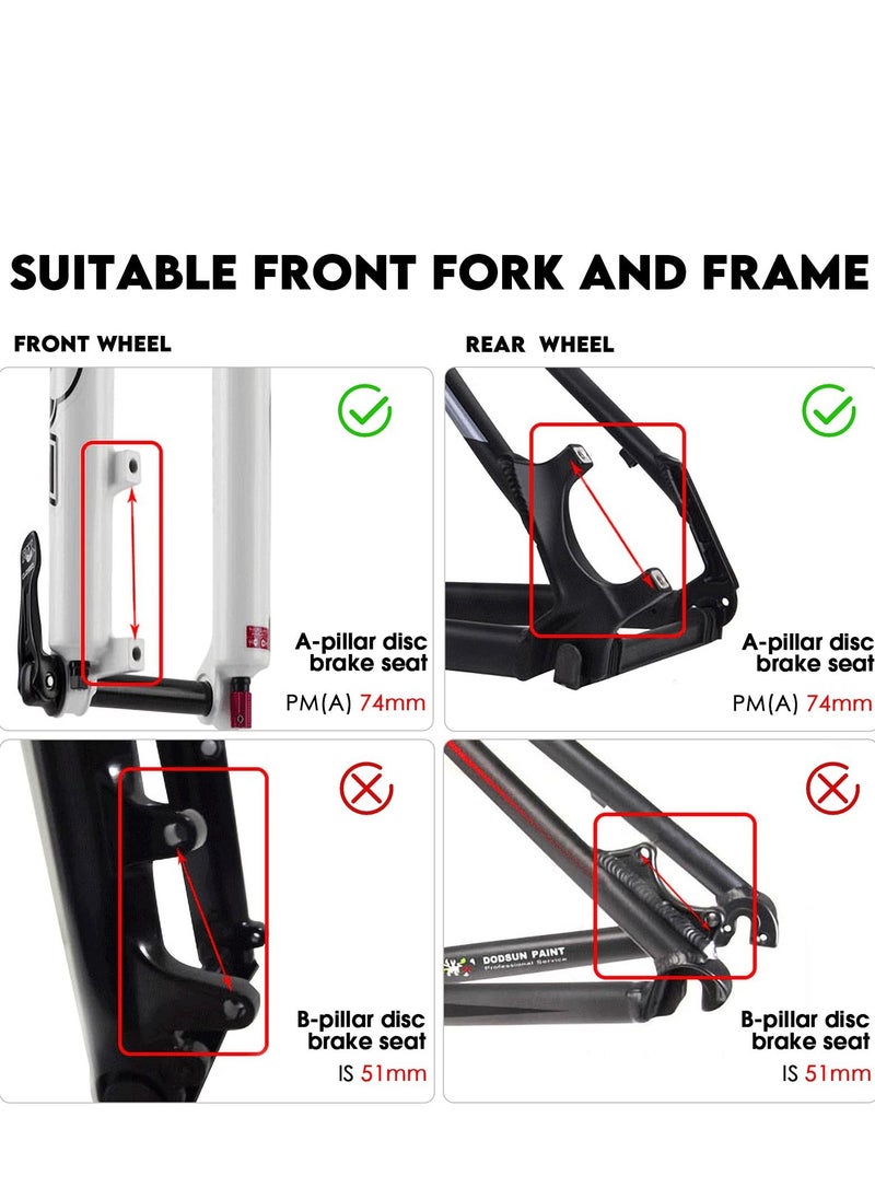 Y&D - MA F180P/P2 Post Mount Disc Brake Adapter Alloy Front 180mm 7 Inch Rotor Pm A Pillar - Image 1