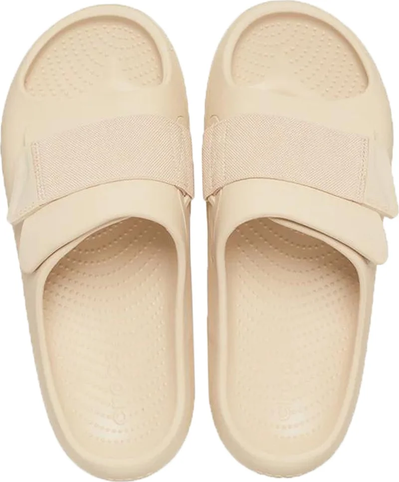crocs CS209413 Mellow Luxe Recovery Slide Slipper Cream