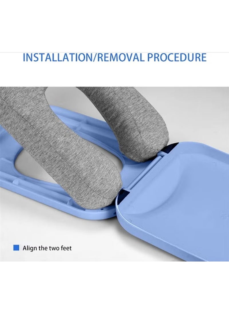 Leostar Multifunctional Nap Pillow For Kids & Students Portable Hugging Pillow Sleep Aid (Ocean Blue) - Image 3