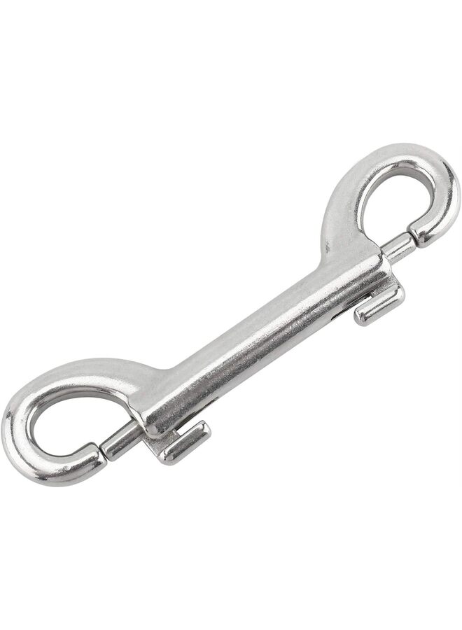 LAMAY 4 Pack 316 Stainless Steel Double Ended Bolt Snap Hook, 3-1/2 Inch Marine Grade Double End Snaps, Trigger Chain Clips Scuba Diving Clips - Image 1