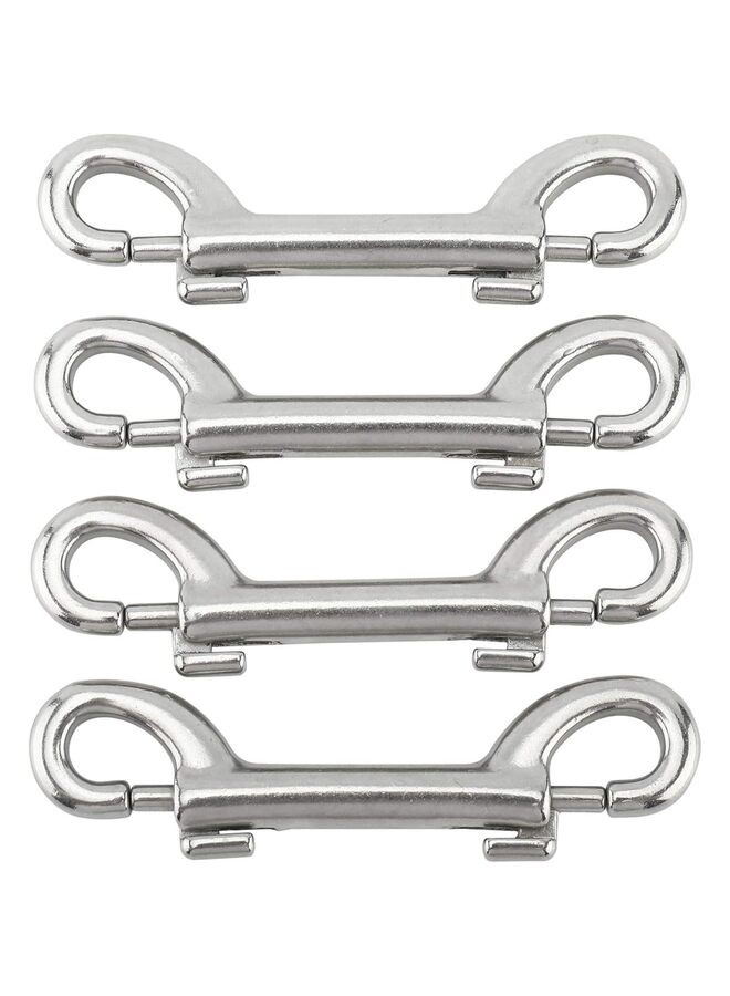 LAMAY 4 Pack 316 Stainless Steel Double Ended Bolt Snap Hook, 3-1/2 Inch Marine Grade Double End Snaps, Trigger Chain Clips Scuba Diving Clips - Image 4