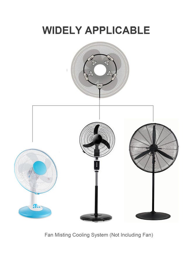 Loquat Outdoor Misting Fan Kit Black - Image 3