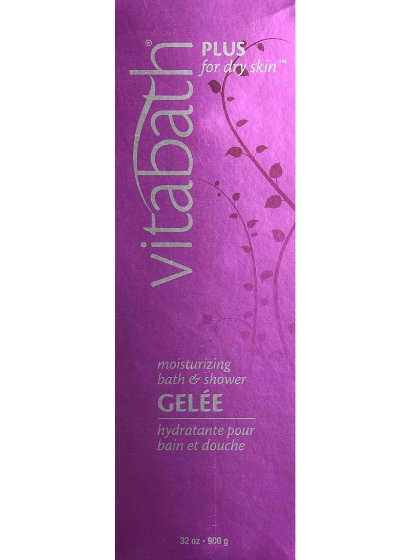 Vitabath Moisturizing Bath & Shower Gelee, Plus For Dry Skin, 32-Ounces - Image 2