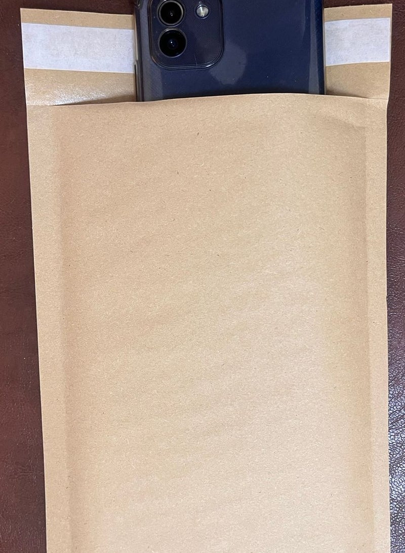 DUCKMARK 25 Packs Natural Kraft Bubble Mailers Self-Seal Shipping Bags Padded Envelopes Packaging Supplies for Small Business Boutique 15cm x 21cm - Image 2