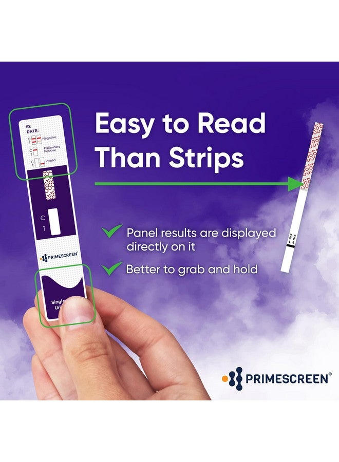 برايم سكرين مجموعة اختبار البول للنيكوتين والتبغ والكوتينين من Prime Screen [عبوة من 10 قطع] - بطاقة غمس البول لاختبار الكوتينين الناتج عن التدخين - WCOT-114 - Image 4