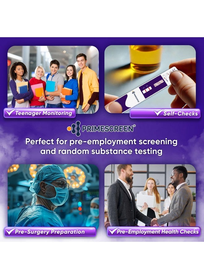 برايم سكرين مجموعة اختبار البول للنيكوتين والتبغ والكوتينين من Prime Screen [عبوة من 10 قطع] - بطاقة غمس البول لاختبار الكوتينين الناتج عن التدخين - WCOT-114 - Image 5