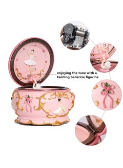 SYOSI Music Box with Lights Rotating Ballerina Figurine Dancing Girl Mechanism Musical Box Swan Lake Gifts for Girls Girlfriend Birthday Ideal for Dance Recital Home Decor Swan Lake  - Image 3