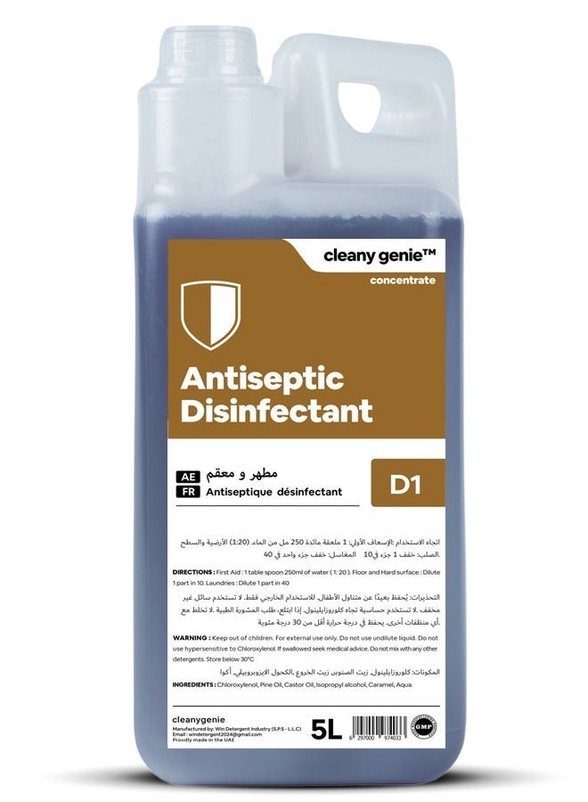 cleany genie All Purpose Antiseptic Disinfectant Liquid 5L - Image 1