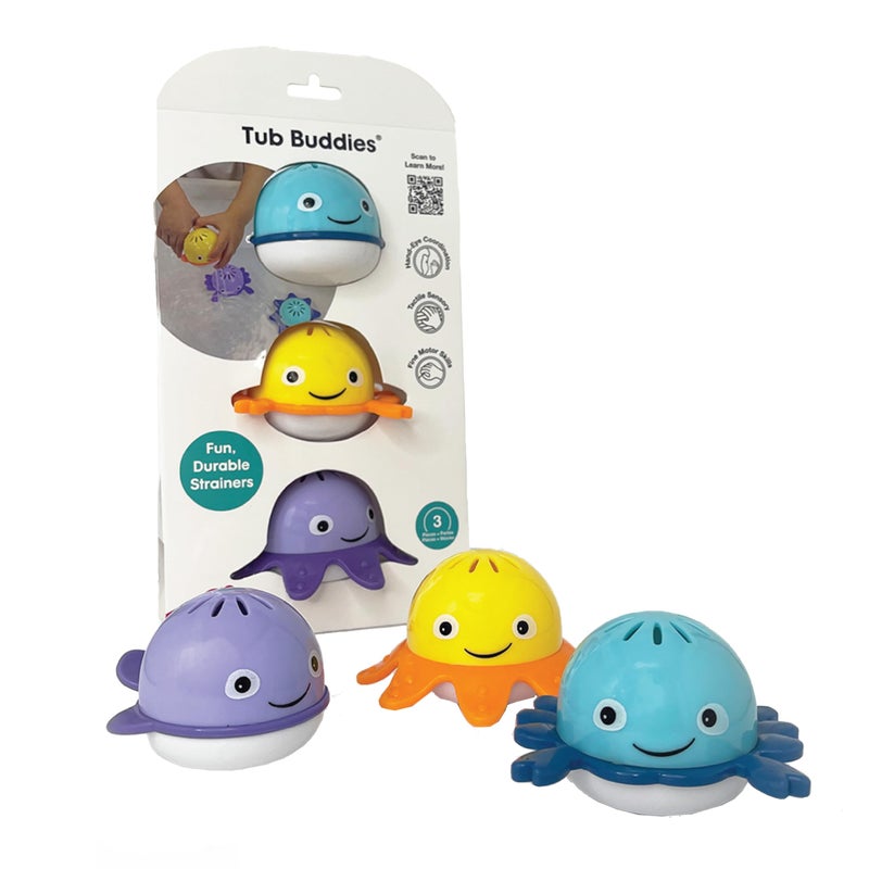 Edushape Bath Pals 3 Pack Toddler Bath Tub Bathtime Pool Water Toys for 18 Months Above - Image 1