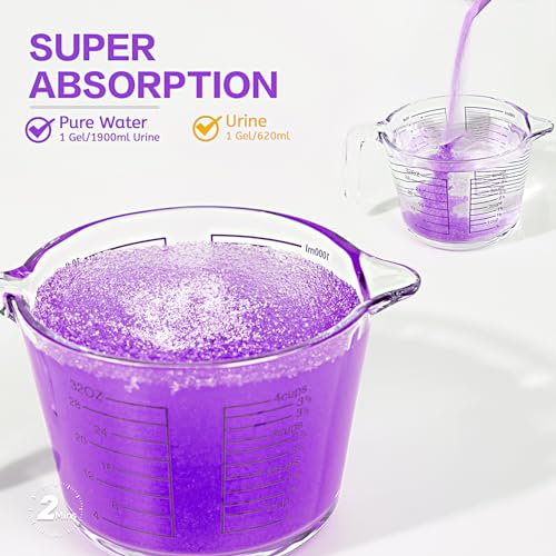 Wenge Urine Super Absorbent, Solidifier - 180 Use Pre Pee Powder for Toilet, Porta Potty Chemicals, Eco Absorbent Liquid Waste Gelling and Deodorizing Powder (Purple Lavender Scent) - Image 2