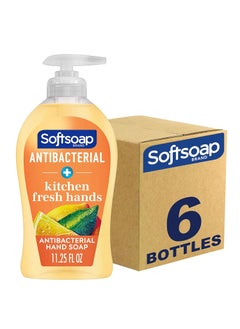Softsoap Antibacterial Liquid Hand Soap Kitchen Fresh Hand Soap 1125 Fl Oz Pack of 6