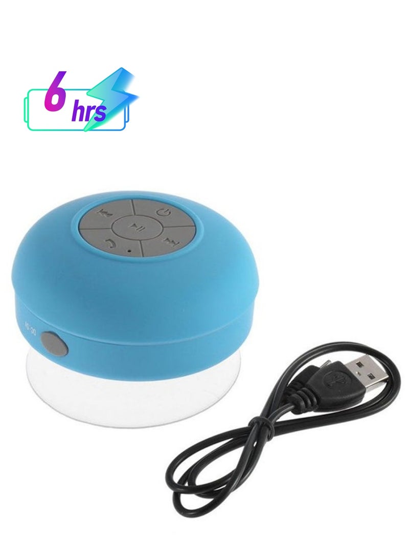 NIBEMINENT Wireless Waterproof Bluetooth Speaker With Mic Blue - Image 1