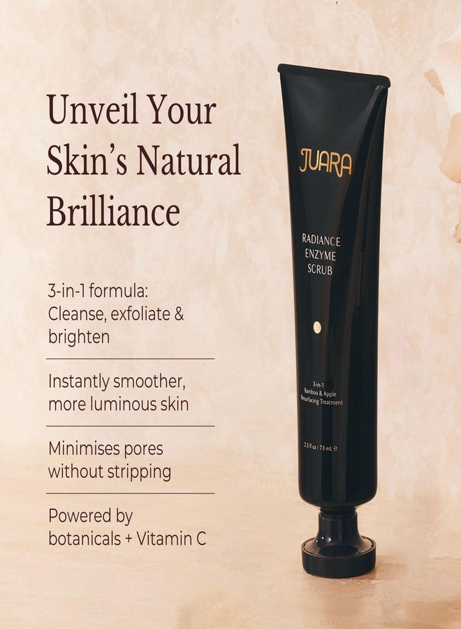 JUARA - Radiance Enzyme Scrub | Sensitive Exfoliant | Brightening Facial Cleanser | Pore Clarifier | Invigorating, 3-1 Face Wash | Cruelty Free, Paraben & Sulfate Free, Vegetarian | 2.5 oz (2 Pack) - Image 3