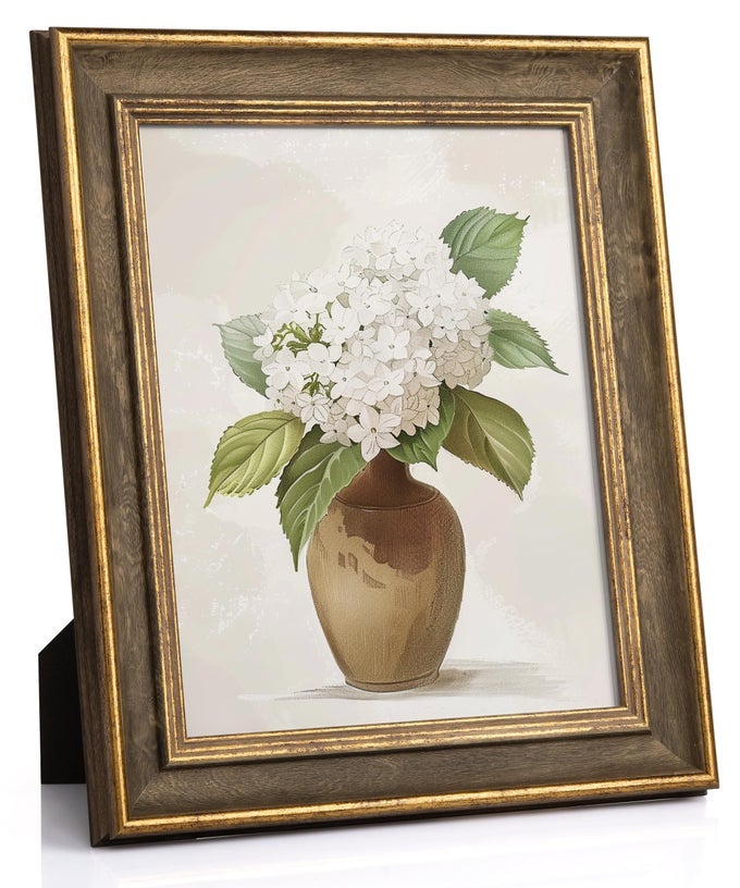 8X10 VINTAGE PICTURE FRAME ELEGANT RETRO PICTURE FRAMES WOOD GOLD PHOTO FRAME WALL HANG DESKTOP HOME DECOR BIRTHDAY GIFTS FOR GRANDMA MOM WOMEN PARENTS