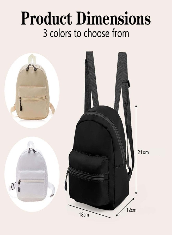 Small Backpack for Women and Girls, Mini Backpack Purse Stylish Lightweight Backpacks Casual Womens Backpacks with 2 Pockets (Black) - Image 2