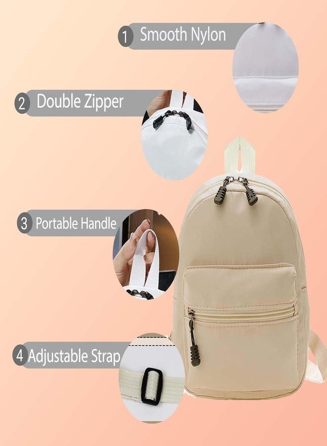 Small Backpack for Women and Girls, Mini Backpack Purse Stylish Lightweight Backpacks Casual Womens Backpacks with 2 Pockets (Black) - Image 4