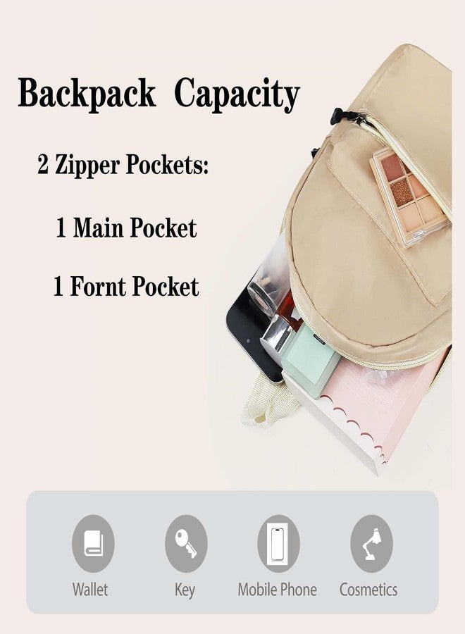 Small Backpack for Women and Girls, Mini Backpack Purse Stylish Lightweight Backpacks Casual Womens Backpacks with 2 Pockets (Black) - Image 3