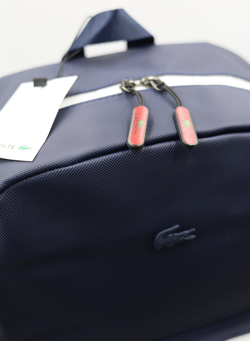 لاكوست حقيبة ظهر للرجال من لاكوست زرقاء - Image 4