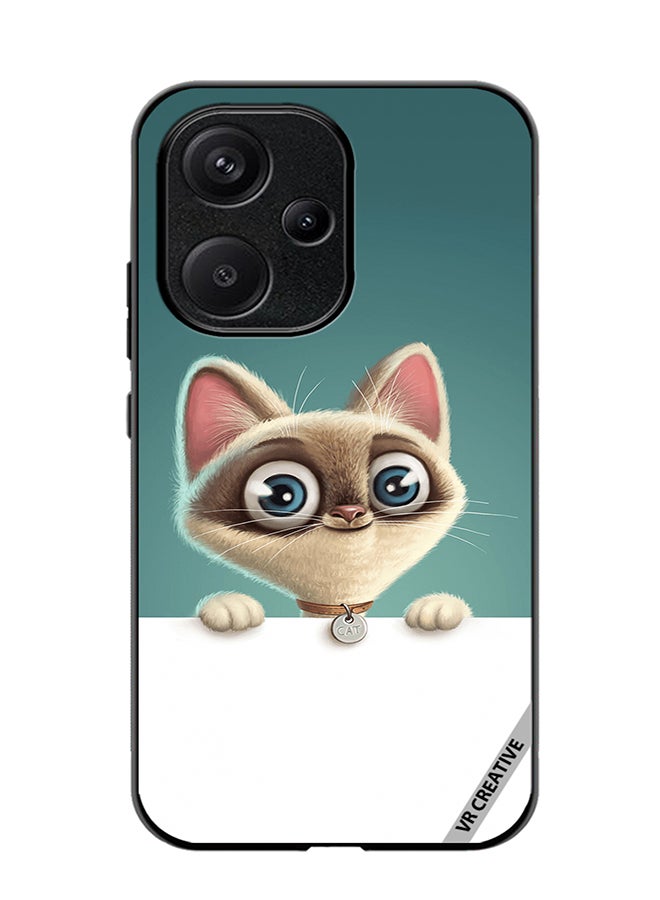 VR CREATIVE Protective Case Cover For Xiaomi Redmi 13C 5G Cute Cat Design Multicolour - Image 1