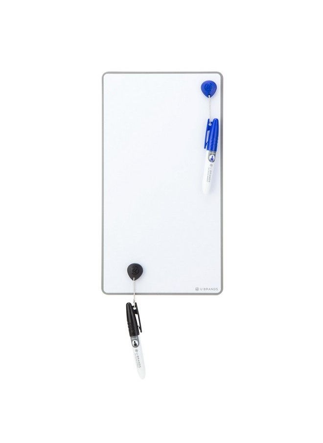 U Brands - Magnetic Frameless Dry Erase Board Value Pack 6 X 11 Inches Silver Aluminum Frame (714U0412) - Image 1