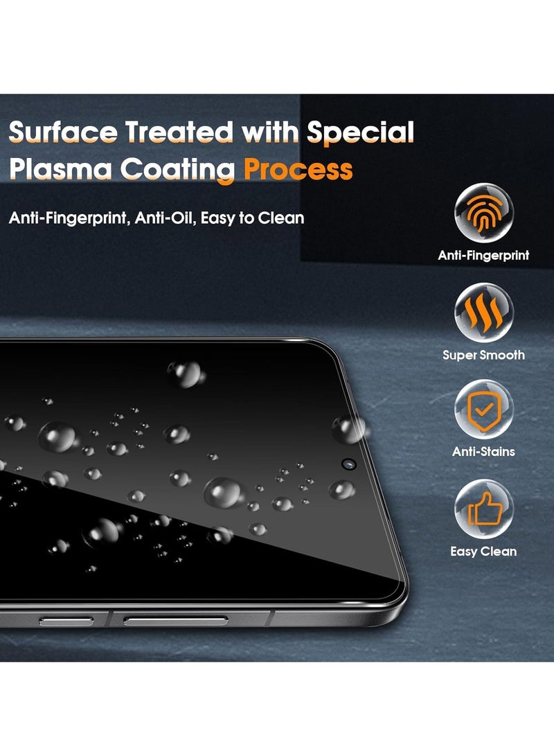 For Xiaomi POCO F6 Pro Privacy Screen Protector Tempered Glass Full Coverage HD Anti-Scratch Bubble-Free Tempered Film with Lens Protectors 4 Pack - Image 4