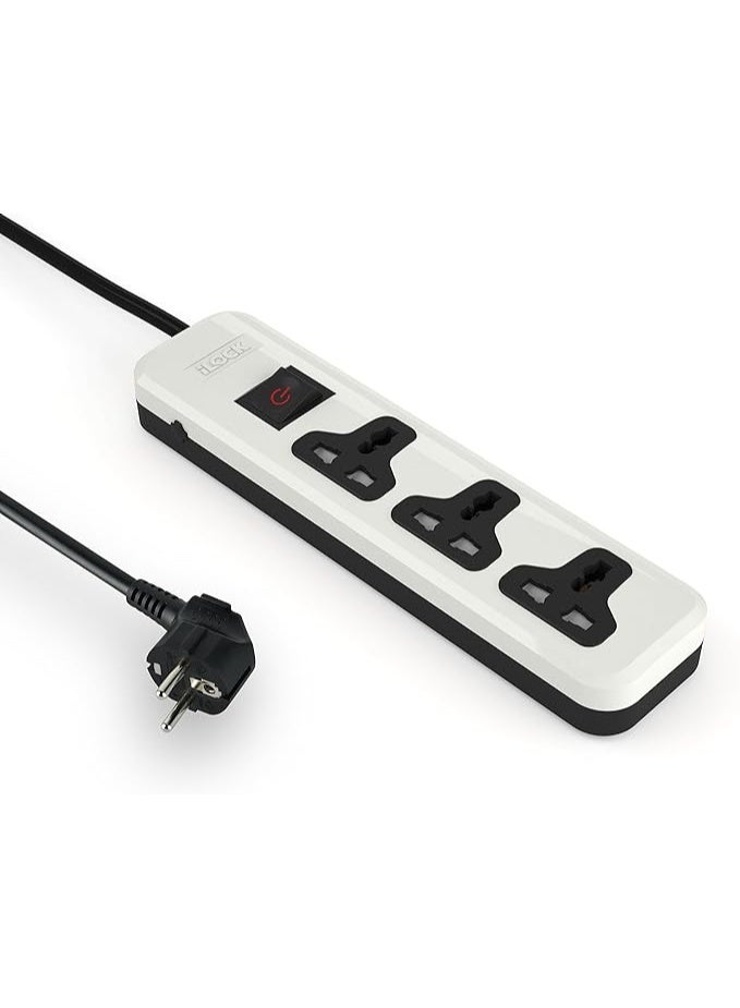 iLOCK power strip 3 universal outlets without earthing - (Basic) (Multicolor) - Image 2