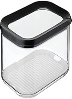 Mepal Mepal – Cheese box for fridge Modula black - 2000 ml storage box with lid for cheese chunks and slices in the fridge – Airtight cheese container – Kitchen storage & fridge organizer 
