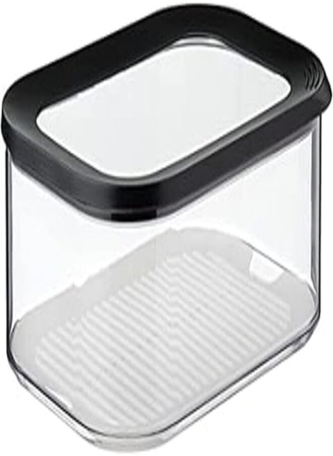 Mepal – Cheese box for fridge Modula black - 2000 ml storage box with lid for cheese chunks and slices in the fridge – Airtight cheese container – Kitchen storage & fridge organizer