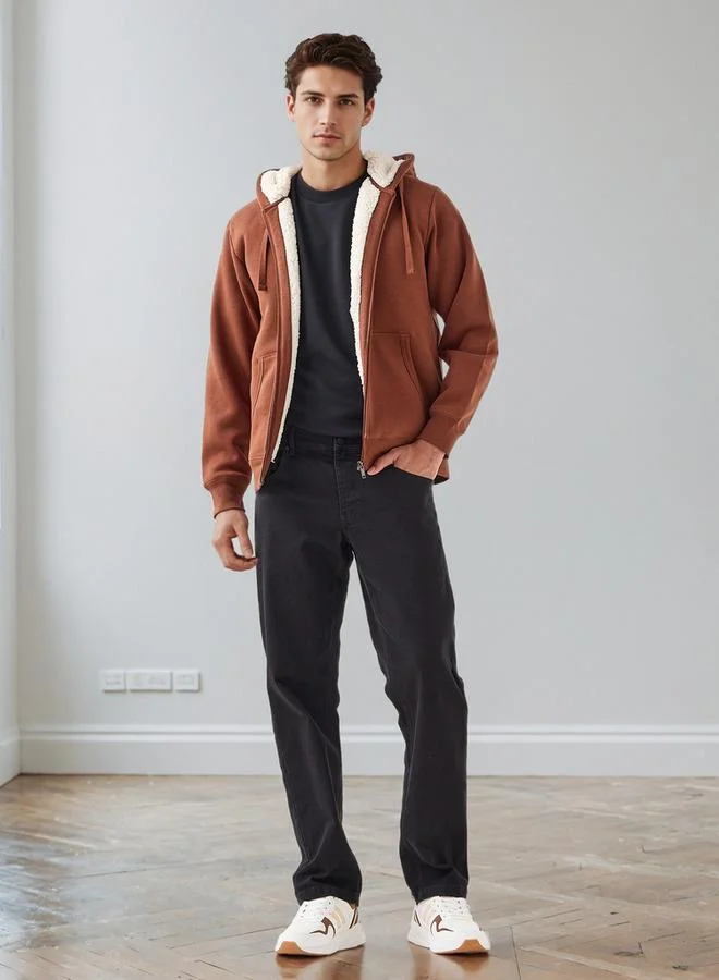 Splash FAV Men's Regular Fit Hooded Zipper Jacket