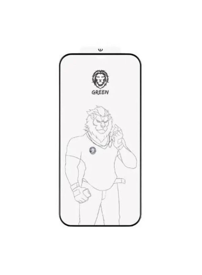 GREEN LION iPhone 12 Pro Max (6.7") Screen Protector 9H Steve Strong Full Glass / Bubble Free / Highly Responsive / Anti Fingerprint / Grease Resistance / Anti Scratch / Crystal Clear - Black Edge/Clear - Image 1
