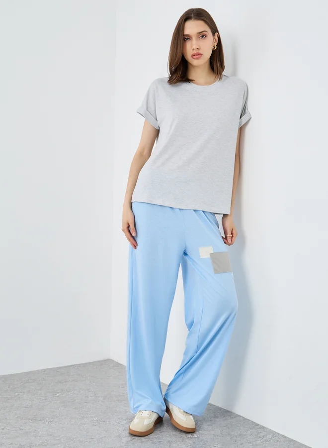 Take Two Take Two Solid Round Neck Regular Fit T-Shirt