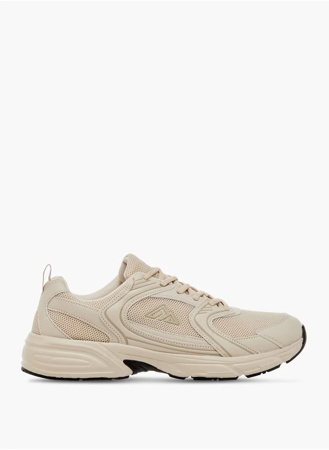 Oaklan by Shoexpress Men's Mesh Panelled Sports Shoes with Lace-Up Closure