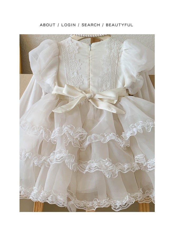 Baby Fall Long Sleeve Mesh Tutu Dress, Princess Kids Fashion Party Dresses - Image 3