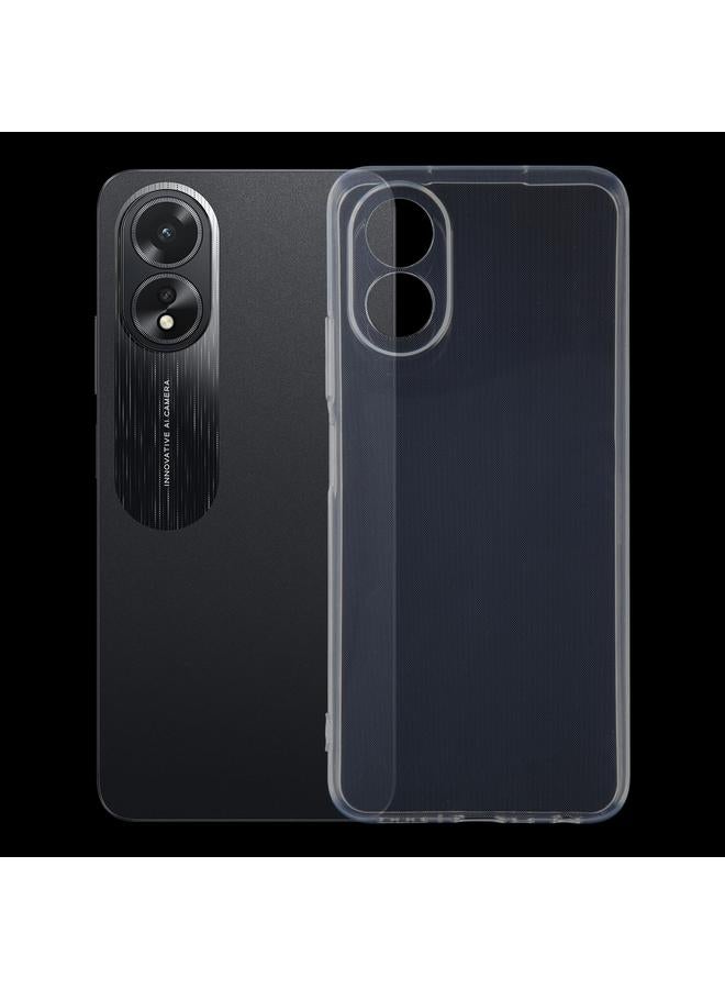 اس-توب جراب لهاتف OPPO A38 جراب TPU شفاف فائق النحافة - Image 1